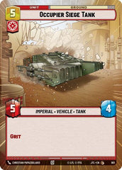 Occupier Siege Tank - 901 - Common (Hyperspace Foil) - Jump to Lightspeed