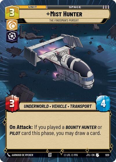 Mist Hunter - The Findsman's Pursuit - 920 - Uncommon (Hyperspace Foil) - Jump to Lightspeed