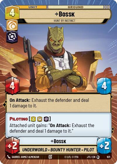 Bossk - Hunt By Instinct - 921 - Special (Hyperspace Foil) - Jump to Lightspeed