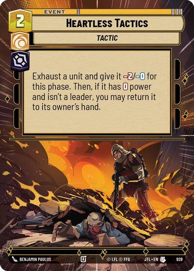 Heartless Tactics - 928 - Uncommon (Hyperspace Foil) - Jump to Lightspeed