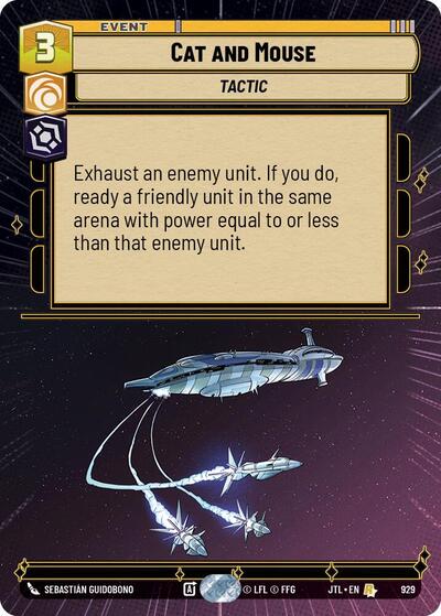 Cat and Mouse - 929 - Rare (Hyperspace Foil) - Jump to Lightspeed