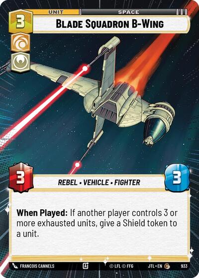 Blade Squadron B-Wing - 933 - Common (Hyperspace Foil) - Jump to Lightspeed