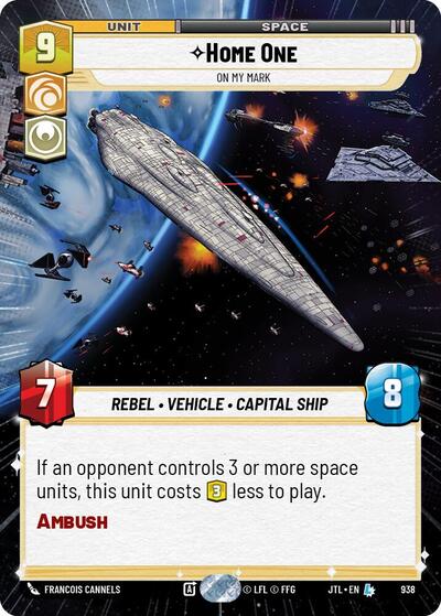 Home One - On My Mark - 938 - Legendary (Hyperspace Foil) - Jump to Lightspeed