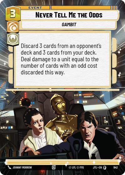 Never Tell Me the Odds - 942 - Special (Hyperspace Foil) - Jump to Lightspeed