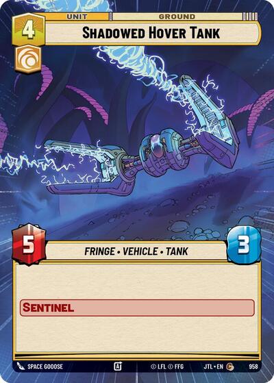 Shadowed Hover Tank - 958 - Common (Hyperspace Foil) - Jump to Lightspeed
