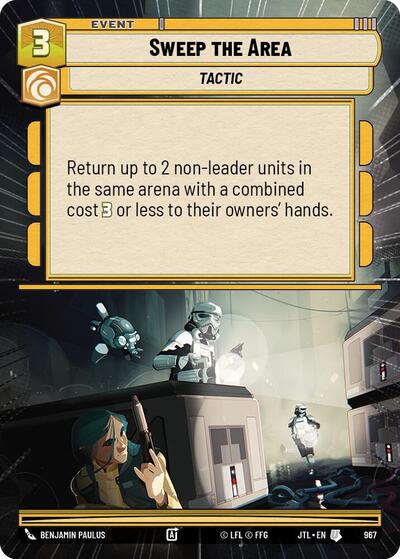 Sweep the Area - 967 - Uncommon (Hyperspace Foil) - Jump to Lightspeed