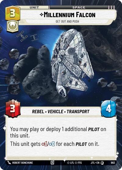 Millennium Falcon - Get Out And Push - 983 - Special (Hyperspace Foil) - Jump to Lightspeed