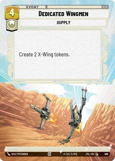 Dedicated Wingmen - 988 - Common (Hyperspace Foil) - Jump to Lightspeed
