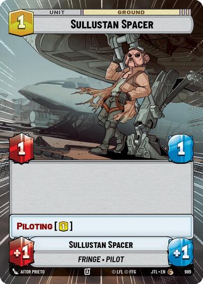 Sullustan Spacer - 989 - Common (Hyperspace Foil) - Jump to Lightspeed
