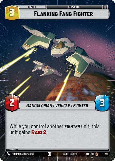 Flanking Fang Fighter - 991 - Common (Hyperspace Foil) - Jump to Lightspeed