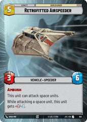Retrofitted Airspeeder - 993 - Uncommon (Hyperspace Foil) - Jump to Lightspeed