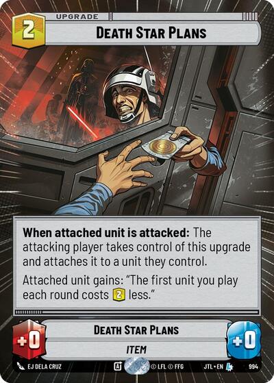 Death Star Plans - 994 - Legendary (Hyperspace Foil) - Jump to Lightspeed