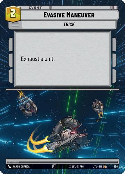 Evasive Maneuver - 996 - Common (Hyperspace Foil) - Jump to Lightspeed