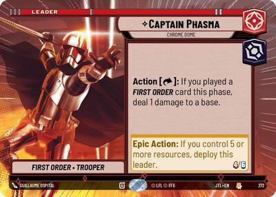 Captain Phasma - Chrome Dome - 272 - Rare (Hyperspace) - Jump to Lightspeed