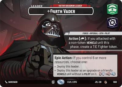 Darth Vader - Victor Squadron Leader - 1002 - Common (Showcase) - Jump to Lightspeed