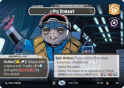 Rio Durant - Wisecrack Wheelman - 1011 - Common (Showcase) - Jump to Lightspeed