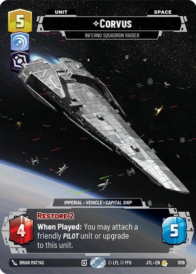 Corvus - Inferno Squadron Raider - 1016 - Rare (Prestige) - Jump to Lightspeed