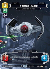 Victor Leader - Leading from the Front - 1023 - Rare (Prestige) - Jump to Lightspeed