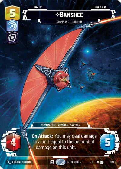 Banshee - Crippling Command - 1051 - Uncommon (Prestige Foil) - Jump to Lightspeed