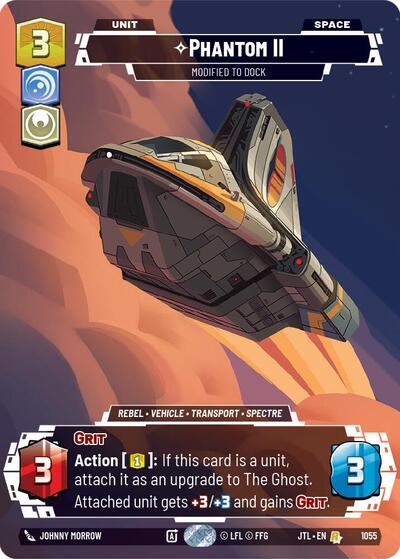Phantom II - Modified to Dock - 1055 - Rare (Prestige Foil) - Jump to Lightspeed