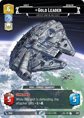 Gold Leader - Fastest Ship in the Fleet - 1057 - Uncommon (Prestige Foil) - Jump to Lightspeed