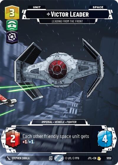 Victor Leader - Leading from the Front - 1059 - Rare (Prestige Foil) - Jump to Lightspeed