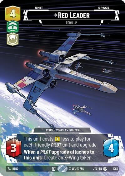 Red Leader - Form Up - 1063 - Uncommon (Prestige Foil) - Jump to Lightspeed