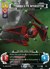 Vonreg's TIE Interceptor - Ace of the First Order - 1066 - Uncommon (Prestige Foil) - Jump to Lightspeed