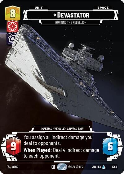 Devastator - Hunting the Rebellion - 1068 - Legendary (Prestige Foil) - Jump to Lightspeed