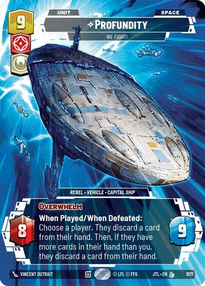 Profundity - We Fight! - 1071 - Legendary (Prestige Foil) - Jump to Lightspeed