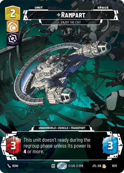 Rampart - Enjoy the Exit - 1073 - Rare (Prestige Foil) - Jump to Lightspeed