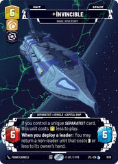 Invincible - Naval Adversary - 1076 - Legendary (Prestige Foil) - Jump to Lightspeed
