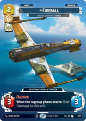 Fireball - An Explosion With Wings - 1077 - Uncommon (Prestige Foil) - Jump to Lightspeed