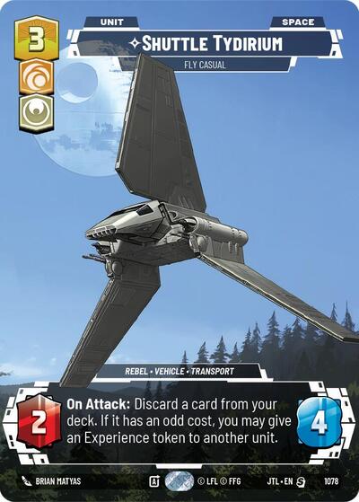 Shuttle Tydirium - Fly Casual - 1078 - Special (Prestige Foil) - Jump to Lightspeed