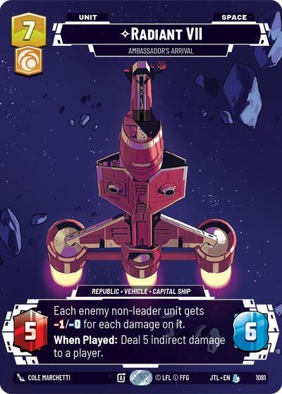 Radiant VII - Ambassadors' Arrival - 1081 - Legendary (Prestige Foil) - Jump to Lightspeed