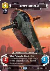 Fett's Firespray - Feared Silhouette - 1082 - Special (Prestige Foil) - Jump to Lightspeed