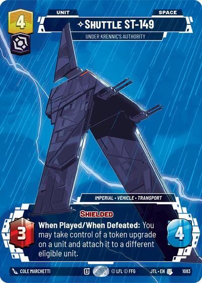 Shuttle ST-149 - Under Krennic's Authority - 1083 - Uncommon (Prestige Foil) - Jump to Lightspeed