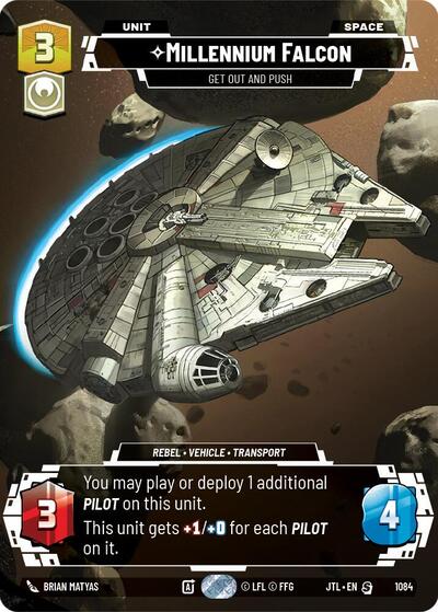 Millennium Falcon - Get Out And Push - 1084 - Special (Prestige Foil) - Jump to Lightspeed