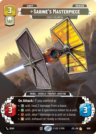 Sabine's Masterpiece - Crazy Colorful - 1085 - Rare (Prestige Foil) - Jump to Lightspeed