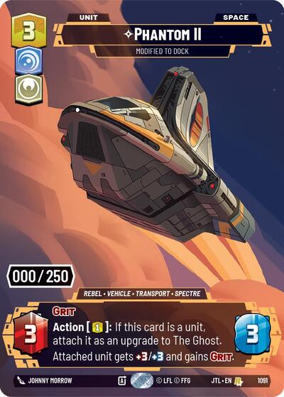 Phantom II - Modified to Dock (Serialized) - 1091 - Rare - Jump to Lightspeed