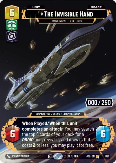 The Invisible Hand - Crawling With Vultures (Serialized) - 1096 - Rare - Jump to Lightspeed