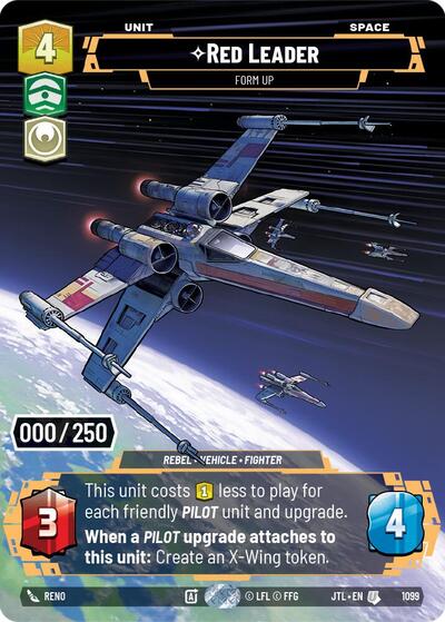 Red Leader - Form Up (Serialized) - 1099 - Uncommon - Jump to Lightspeed