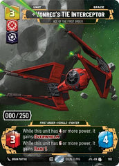 Vonreg's TIE Interceptor - Ace of the First Order (Serialized) - 1102 - Uncommon - Jump to Lightspeed