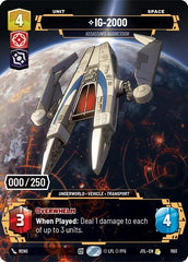 IG-2000 - Assassin's Aggressor (Serialized) - 1103 - Rare - Jump to Lightspeed