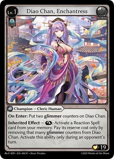 Diao Chan, Enchantress - 002 - Common - Diao Chan Re: Collection, Idyll Corsage