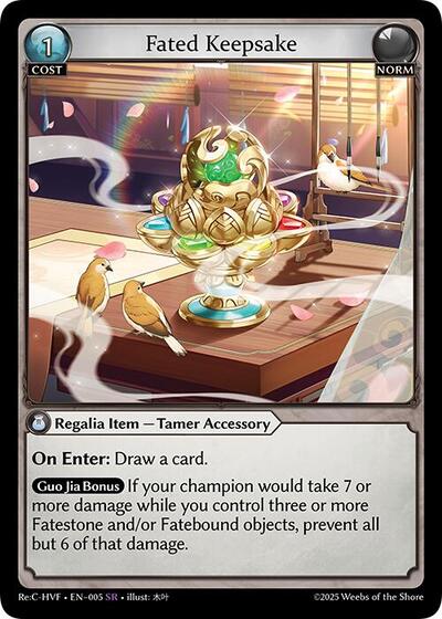 Fated Keepsake - 005 - Super Rare - Guo Jia Re: Collection, Heaven’s Favored