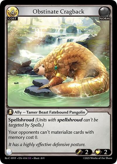 Obstinate Cragback - 014 - Super Rare - Guo Jia Re: Collection, Heaven’s Favored