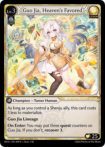 Guo Jia, Heaven's Favored - 009 - Common - Abyssal Heaven