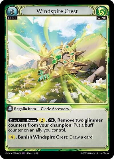 Windspire Crest - 026 - Super Rare - Abyssal Heaven