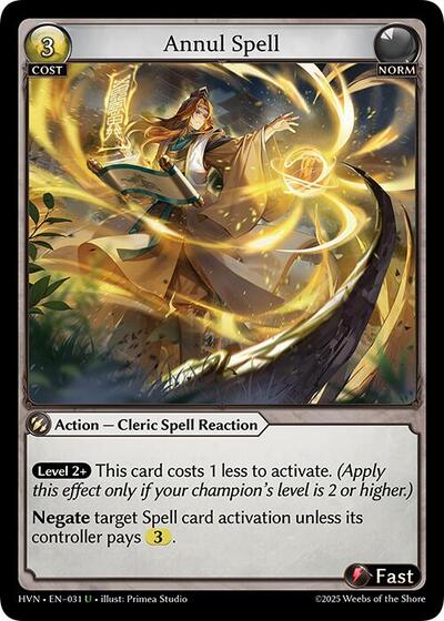Annul Spell - 031 - Uncommon - Abyssal Heaven